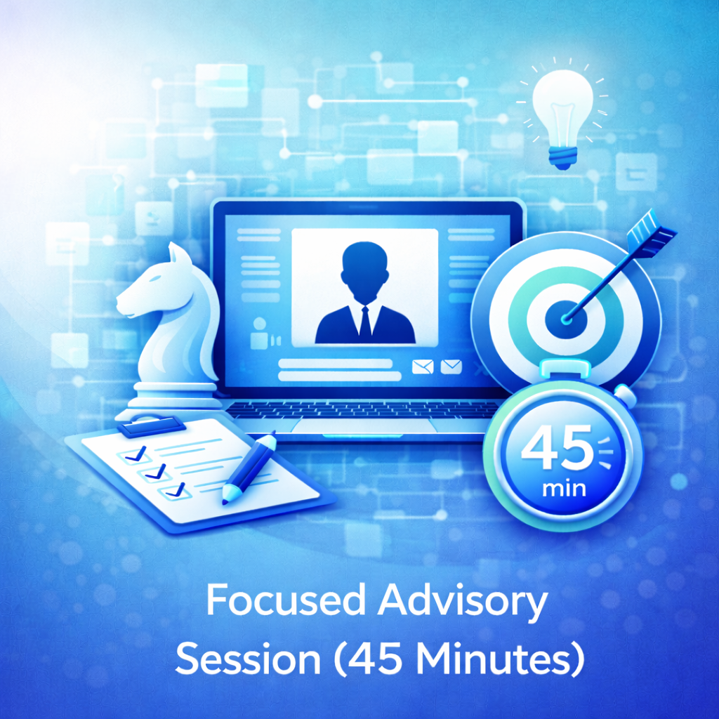 Focused Advisory Session (45 Minutes)